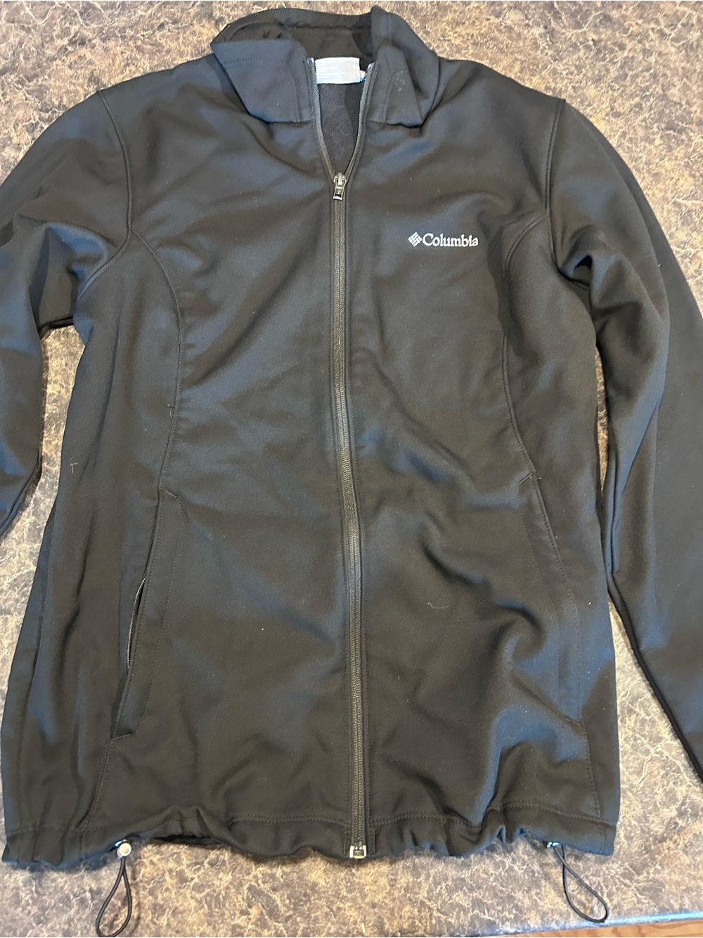 Columbia Black Lightweight Full-Zip Jacket